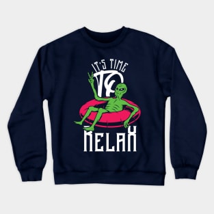 It's Time to relax for Alien Crewneck Sweatshirt